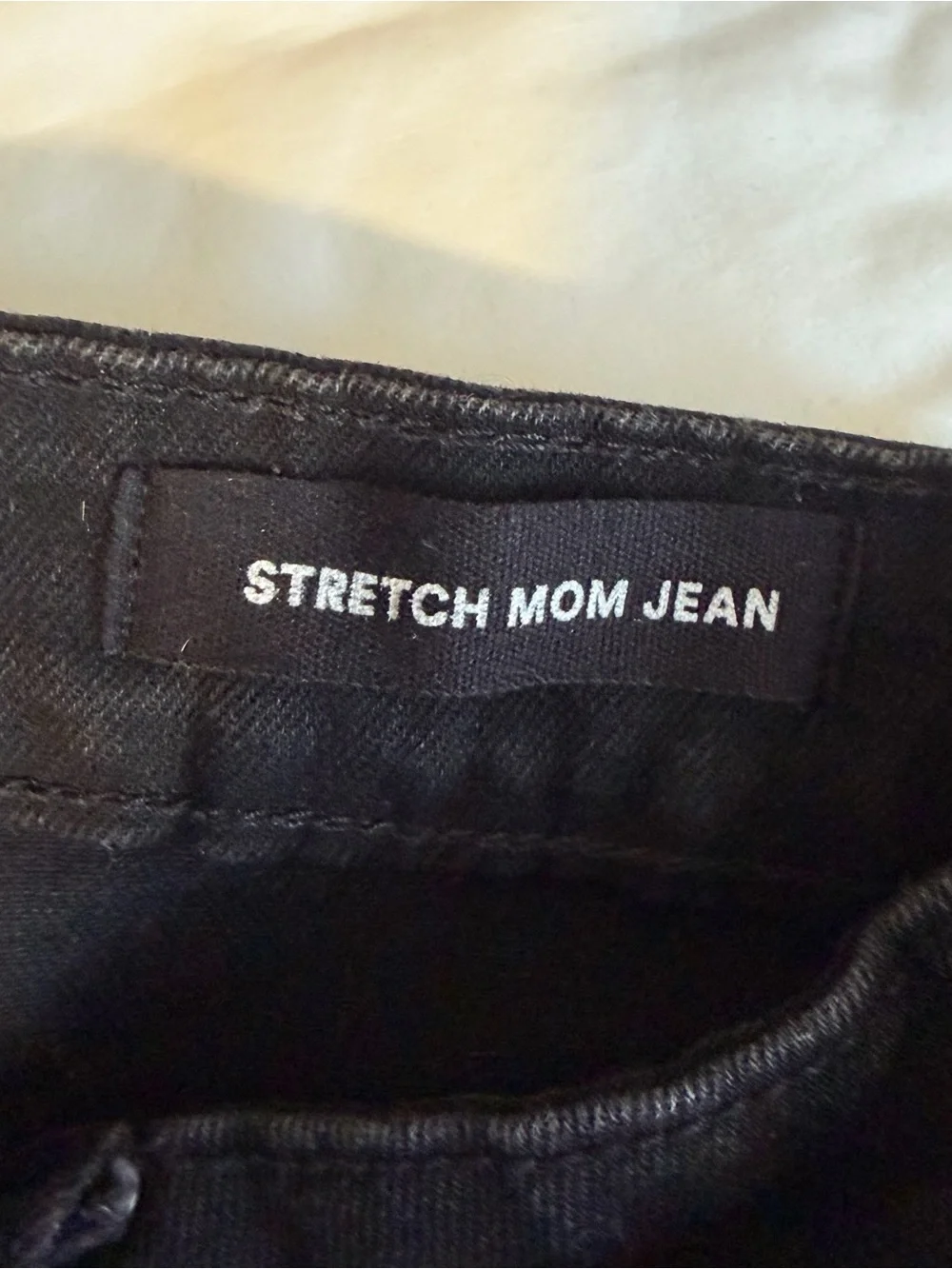 Cotton On Black High-Rise Stretch Mom Jeans